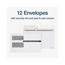 2024 1099-INT Tax Form with Self-Seal Envelope, 4-Part, 2-Up, Copy A, 1, B, 2, 12/Pack Tax Forms