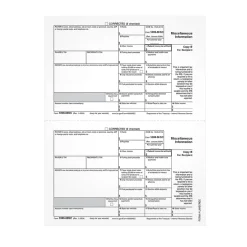 Clearance 2024 1099-MISC Copy B Laser Tax Forms, 50/Pack (LMISCREC-S) Tax Forms