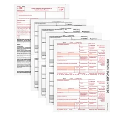 Outlet 2024 1099-MISC 4-Part Laser/Inkject Tax Forms and software, 50/pack (6103Q) Tax Forms