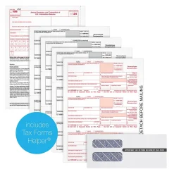 Clearance 2024 1099-NEC 4-Part Laser/Inkject Tax Forms with Envelopes and software, 50/pack (LNEC425Q) Tax Forms