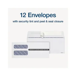 2024 1099-NEC Tax Form with Self-Seal Envelope, 4-Part, 3-Up, Copy A, 1, B, 2, 12/Pack (STAX512NEC-24) Tax Forms