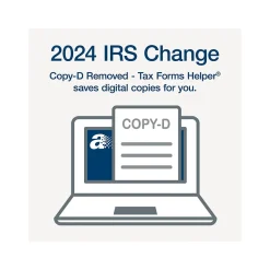 Discount 2024 1099-R Tax Form with Access to Tax Forms Helper, 5-Part, 2-Up, Copy A, 1, B, 2, 10/Pack (STAX5R-24) Tax Forms