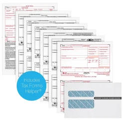 Outlet 2024 W-2 6-Part Laser/Inkject Tax Forms with Envelopes and software, 50/pack (LW2625Q) Tax Forms