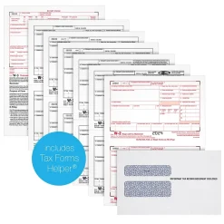 Clearance 2024 W-2 6-Part Laser/Inkjet Tax Forms with Envelopes and software, 100/pack (LW26KIT-S) Tax Forms