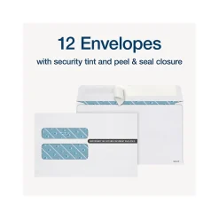 Hot 2024 W-2 Tax Form with Self-Seal Envelopes and Access to Tax Forms Helper, 6-Part, 2-Up, Copy A, 1, B, C, 2, D, 12/Pack Tax Forms