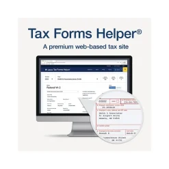 Online 2024 W-2 Tax Form with W-3 Forms and Access to Tax Forms Helper, 6-Part, 2-Up, Copy A, 1, B, C, 2, D, 50/Pack Tax Forms