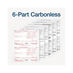Online 2024 W-2 Tax Form with W-3 Forms, 6-Part, 2-Up, Copy A, D/1, B, C, 2, 24/Pack (STAX624-24) Tax Forms