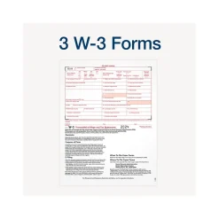 Outlet 2024 W-2 Tax Form with W-3 Forms, e-files, and Access to Tax Forms Helper, 6-Part, 2-Up, Copy A, 1, B, C, 2, D, 24/Pack Tax Forms