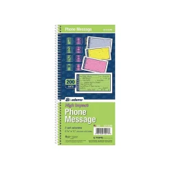 Adams High Impact Phone Message Pad, 5.25" x 11", Wide Ruled, Blue/Yellow/Green/Pink, 50 Sheets/Pad (SC1153RB) Sale