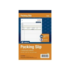 3-Part Carbonless Packing Slips, 7.94"L x 5.56"W, 50 Sets/Book (T5082) Business Forms