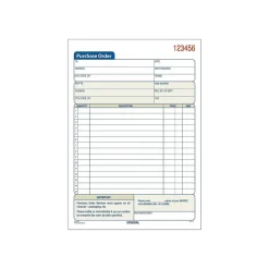 Clearance 2-Part Carbonless Purchase Requisitions, 8.44"L x 5.56"W, 50 Sets/Book (DC5831) Business Forms