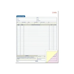 Outlet 3-Part Carbonless Purchase Order, 10.69"L x 8.38"W, 50 Sets/Book (TC8131) Business Forms