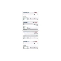 Clearance 2-Part Carbonless Receipts, 2.75"L x 4.75"W, 200 Sets/Book (DC1152) Business Forms
