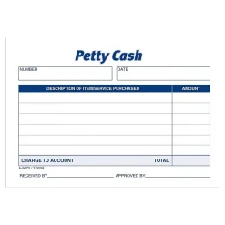 Clearance 1-Part Carbonless Receipts, 5"L x 3.5"W, 50 Sets/Book, 12 (9672ABF) Business Forms