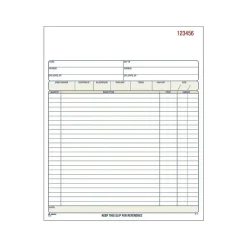 3-Part Carbonless Sales Orders, 10.69"L x 8.38"W, 50 Sets/Book (TC8100) Business Forms