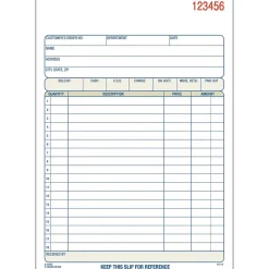New 2-Part Carbonless Work Orders, 5.5625" x 8.4375", 10 Sets/Book, /Box (DC5805-10) Business Forms