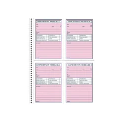 Adams Phone Message Pad, 5.5" x 3.8", Ruled, Pink, 50 Sheets/Pad (SC1184D) Best