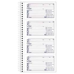 Adams Phone Message Pad, 5.5" x 11", White, 100 Sheets/Pad, 2 Pads/Pack (SC1154-2D) Hot