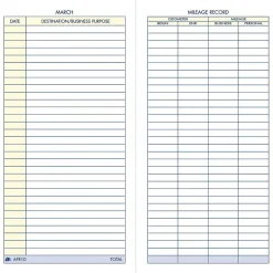 Clearance Vehicle Mileage Records, 3 1/4" x 6 1/4", 36 Sets/Book (AFR10) Business Forms