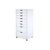 Sale 40.28" Wood Drawer Cabinet, Whitewash (76182) Storage Cabinets