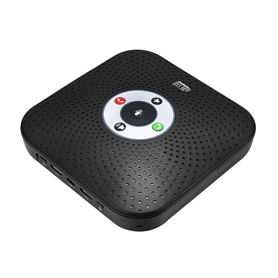 Office Phones & Conferencing<Adesso 360° Xtream S8 Conference Call Bluetooth/Wired Speaker with Microphone and USB 3.0 Hubs, Black