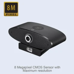 Adesso CyberTrack C100 HD 3840 x 2160 Webcam, 8 Megapixel, Black (Cybertrack C100)* Webcams