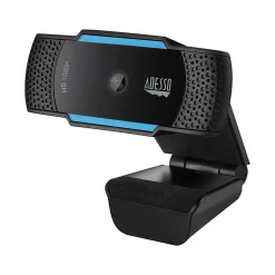 Adesso CyberTrack HD 1920x1080 Webcam, 2.1 Megapixels, Black/Blue (CYBERTRACKH5-TAA)* Webcams
