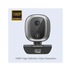 Adesso CyberTrack M1 HD 1080p Webcam, 2.1MP, Black (CYBERTRACK M1)* Webcams