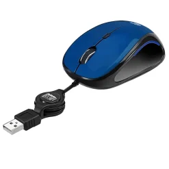 Adesso iMouse S8L Ambidextrous Optical USB Mouse, Blue/Black (IMOUSE S8L)* Mice