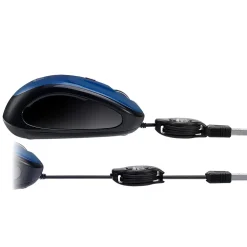 Adesso iMouse S8L Ambidextrous Optical USB Mouse, Blue/Black (IMOUSE S8L)* Mice