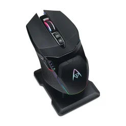 Adesso iMouse X50 Series Gaming Mouse with Charging Cradle, 2.4 GHz Frequency/33 ft Wireless Range, Left/Right Hand Use, Black* Mice