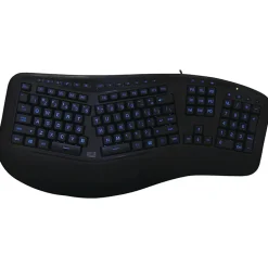 Adesso Tru-Form Keyboard, Black (AKB-150EB)* Ergonomic Keyboards