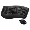 Adesso Tru-Form Media 1500 Wireless Keyboard & Mouse, Black (RT1715)* Ergonomic Keyboard & Mouse Sets