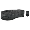 Adesso Tru-Form Media Wireless Ergonomic Keyboard and Optical Mouse Combo, Black (WKB-1600CB)* Ergonomic Keyboard & Mouse Sets