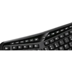 Adesso Tru-Form Wireless Keyboard, Black (WKB-4500UB)* Ergonomic Keyboards