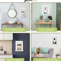 1-Shelf Recessed Wall Mount Shelf, 19