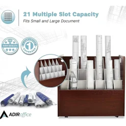 Discount 21-Slot Mobile Roll File, 28.5