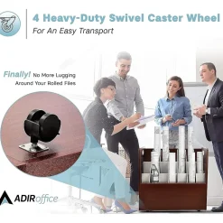 Discount 21-Slot Mobile Roll File, 28.5