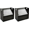 50-Slot Mobile Roll File, 28.5"H x 30"W x 15.75"D, Black (626-BLK-2PK) File Cabinets