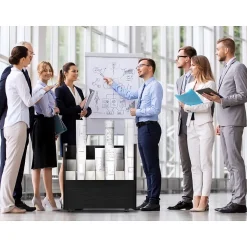 Outlet 21-Slot Mobile Roll File Cabinet, 28.5