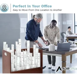 Outlet 50-Slot Mobile Roll File, 28.5