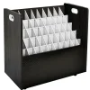 Clearance 50-Slot Mobile Roll File, Lockable, 28.5"H x 30"W x 15.75"D, Black (626-BLK-KIT1) File Cabinets