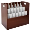 New 21-Slot Roll File, Lockable, 28.5"H x 30"W x 15.75"D, Mahogany (625-MA-KIT1) File Cabinets