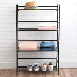 FlipShelf 4-Shelf Metal Unit, 26.5