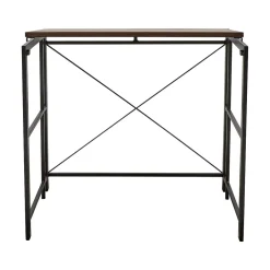 Discount Flipshelf 32"W Computer Desk, Wood Grain/Black (39338) Corner Desks