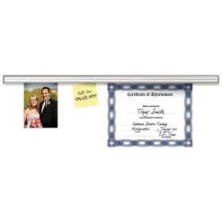 Best Grip-a-Strip Display Rail, 9 Inch, Satin, Medium Size, Pack of 2 (AVT1500-2) Bulletin
