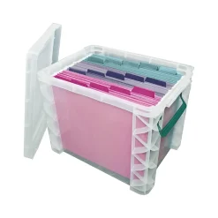 Advantus Super Stacker File Box, Letter Size, Clear (36872) Online
