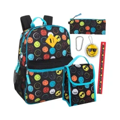 Backpacks<A.D.Ventures Backpack Set, Smiley Faces, Multicolor (2144STA)