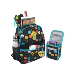 Backpacks<A.D.Ventures Backpack Set, Smiley Faces, Multicolor (2144STA)