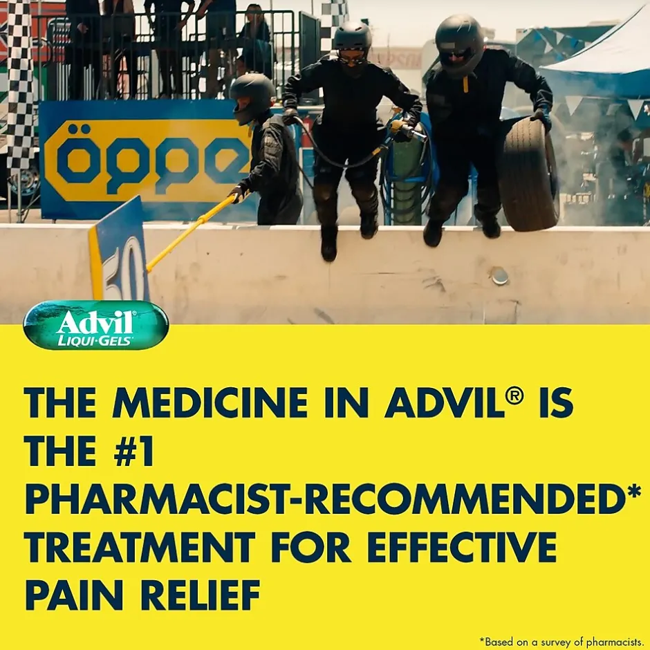 Advil Liqui-Gels Pain Reliever/Fever Reducer, Solubilized Ibuprofen 200mg, 2/Packet, 50 Packets/Box (016902)